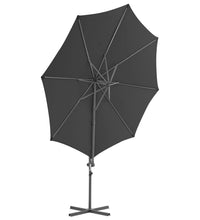 Sonnenschirm mit Tragbarem Sonnenschirmständer Anthrazit