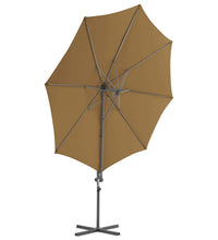 Sonnenschirm mit Tragbarem Sonnenschirmständer Taupe