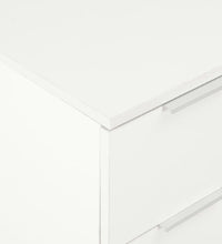 Sideboard Hochglanz-Weiß 60x35x80 cm Holzwerkstoff