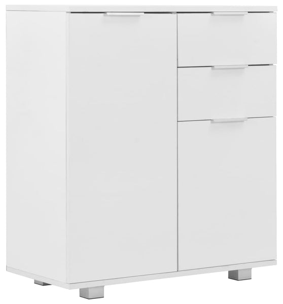 Sideboard Hochglanz-Weiß 71x35x80 cm Holzwerkstoff