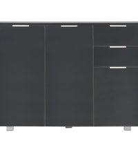 Sideboard Hochglanz-Schwarz 107x35x80,5 cm