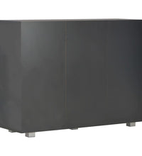 Sideboard Hochglanz-Schwarz 107x35x80,5 cm