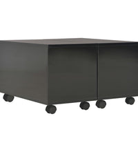 Couchtisch Hochglanz-Schwarz 60x60x35 cm Holzwerkstoff