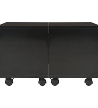 Couchtisch Hochglanz-Schwarz 60x60x35 cm Holzwerkstoff