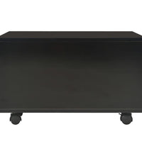 Couchtisch Hochglanz-Schwarz 60x60x35 cm Holzwerkstoff