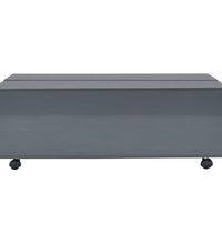 Couchtisch Hochglanz-Grau 100x100x35 cm