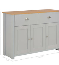 Sideboard Grau 112x35x81 cm