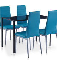 5-tlg. Essgruppe Blau