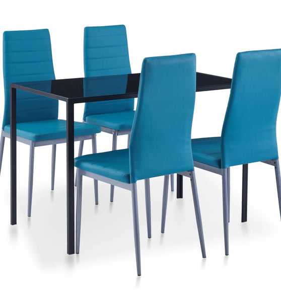 5-tlg. Essgruppe Blau