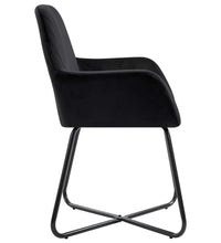 Esszimmerstühle 2 Stk. Schwarz Samt