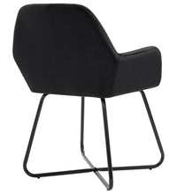 Esszimmerstühle 2 Stk. Schwarz Samt