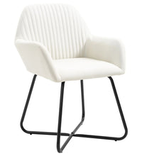 Esszimmerstühle 2 Stk. Creme Stoff