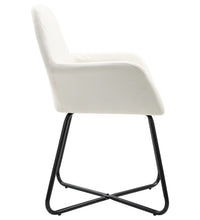 Esszimmerstühle 2 Stk. Creme Stoff