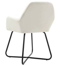 Esszimmerstühle 2 Stk. Creme Stoff