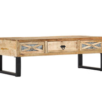 Couchtisch 110 x 50 x 38 cm Massivholz Mango