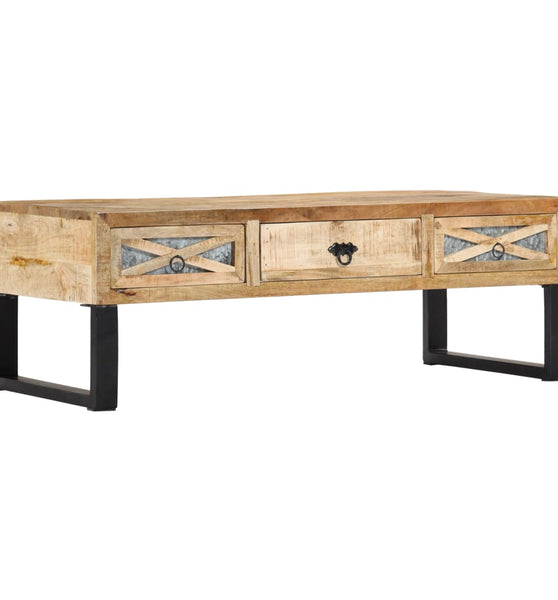 Couchtisch 110 x 50 x 38 cm Massivholz Mango