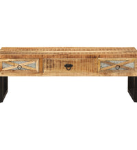 Couchtisch 110 x 50 x 38 cm Massivholz Mango