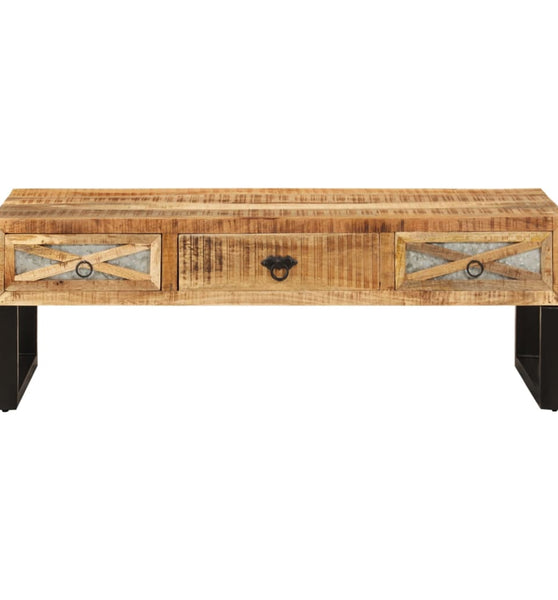 Couchtisch 110 x 50 x 38 cm Massivholz Mango