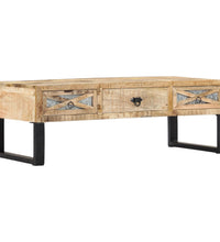 Couchtisch 110 x 50 x 38 cm Massivholz Mango