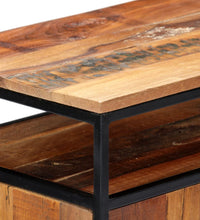 Beistellschrank 60x35x76 cm Massives Altholz und Stahl