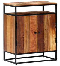 Beistellschrank 60x35x76 cm Massives Altholz und Stahl