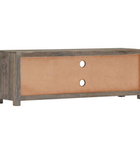 TV-Schrank Grau 120x30x40 cm Massivholz Mango