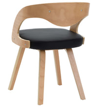 Esszimmerstühle 2 Stk. Schwarz Bugholz und Kunstleder