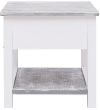 Beistelltisch Grau 40x40x40 cm Paulownia Holz