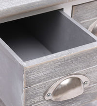Beistelltisch Grau 40x40x40 cm Paulownia Holz