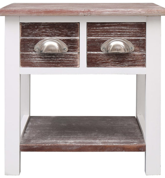 Beistelltisch Braun 40x40x40 cm Paulownia Holz