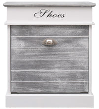 Schuhschrank Grau 50 x 28 x 58 cm Paulownia Holz