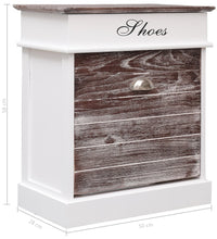 Schuhschrank Braun 50 x 28 x 58 cm Paulownia Holz