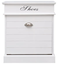 Schuhschrank Weiß 50 x 28 x 58 cm Paulownia Holz