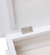 Schuhschrank Weiß 50 x 28 x 58 cm Paulownia Holz