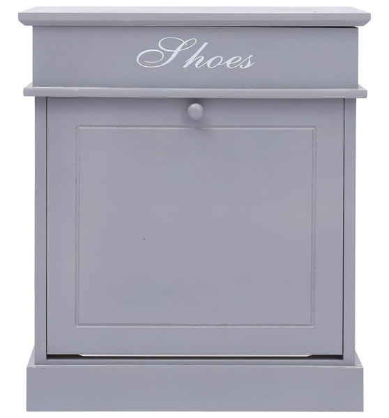 Schuhschrank Grau 50 x 28 x 58 cm Paulownia Holz