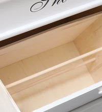 Schuhschrank Weiß 50 x 28 x 58 cm Paulownia Holz