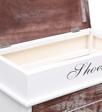 Schuhschrank Braun 50 x 28 x 98 cm Paulownia Holz