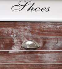 Schuhschrank Braun 50 x 28 x 98 cm Paulownia Holz