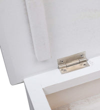 Schuhschrank Weiß 50 x 28 x 98 cm Paulownia Holz