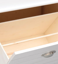 Schuhschrank Weiß 50 x 28 x 98 cm Paulownia Holz