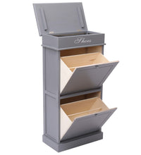 Schuhschrank Grau 50 x 28 x 98 cm Paulownia Holz