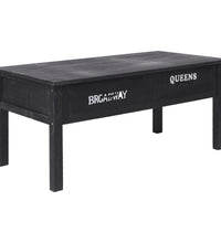 Couchtisch Schwarz 100×50×45 cm Holz