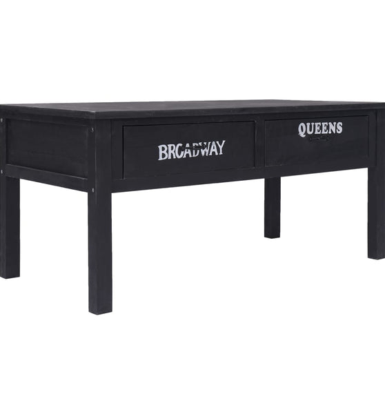 Couchtisch Schwarz 100×50×45 cm Holz