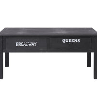 Couchtisch Schwarz 100×50×45 cm Holz