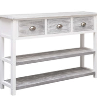 Sideboard Antik-Grau 115x30x76 cm Holz