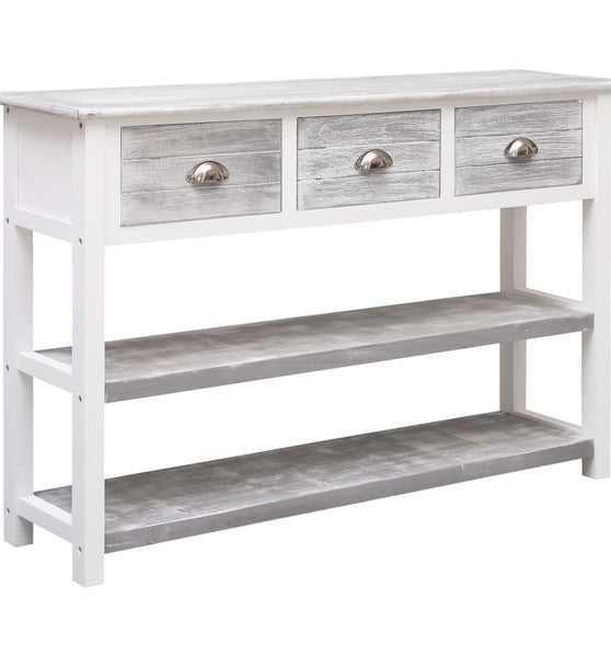 Sideboard Antik-Grau 115x30x76 cm Holz