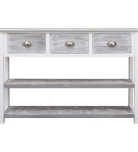 Sideboard Antik-Grau 115x30x76 cm Holz