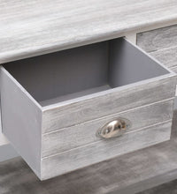 Sideboard Antik-Grau 115x30x76 cm Holz