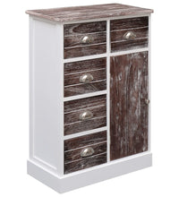 Sideboard mit 10 Schubladen Braun 113x30x79 cm Holz