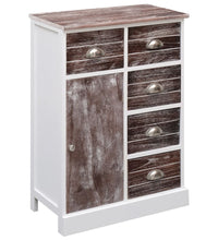 Sideboard mit 10 Schubladen Braun 113x30x79 cm Holz